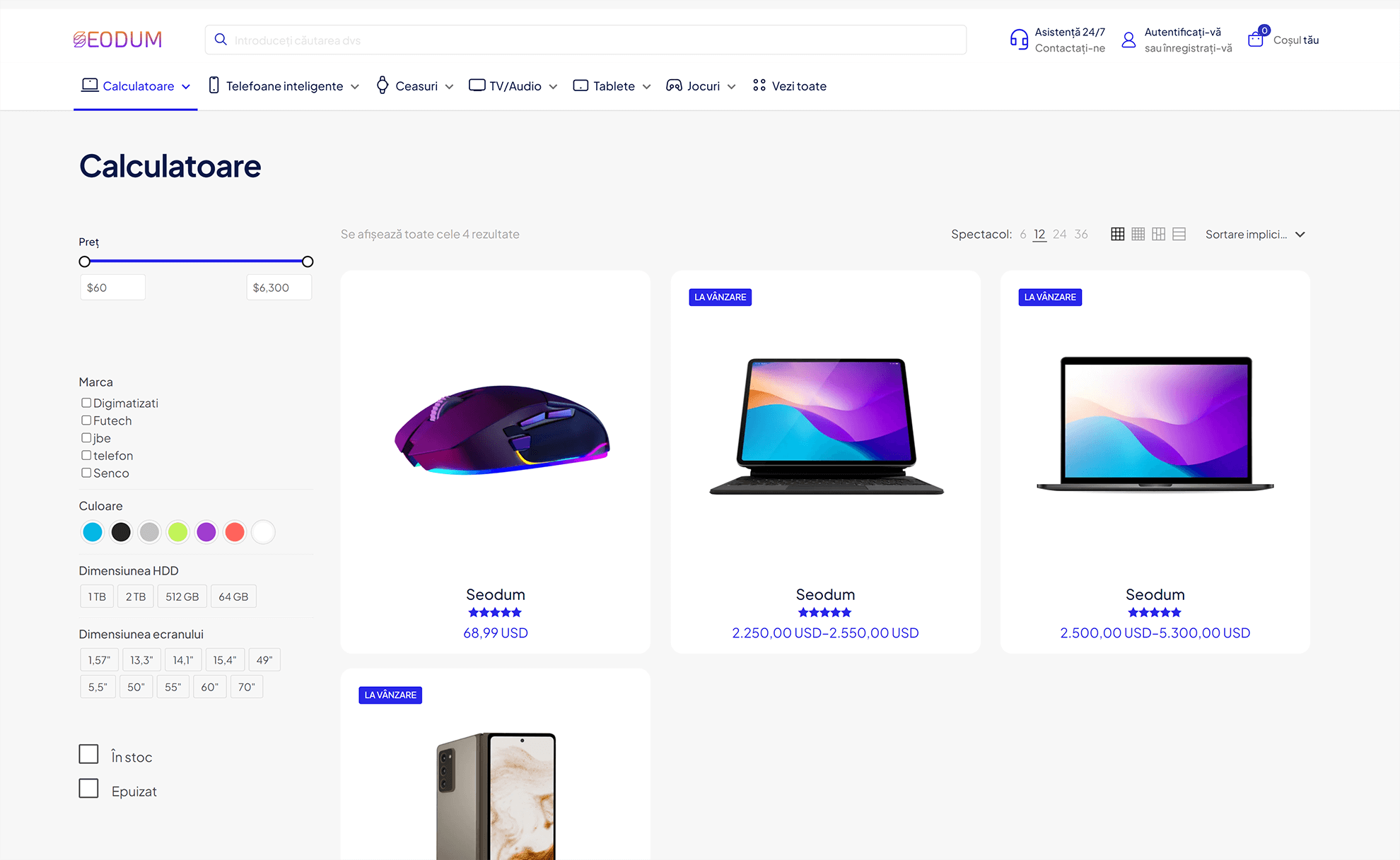 Model site web magazine de electronice 1 6 Creare site web magazine de electronice