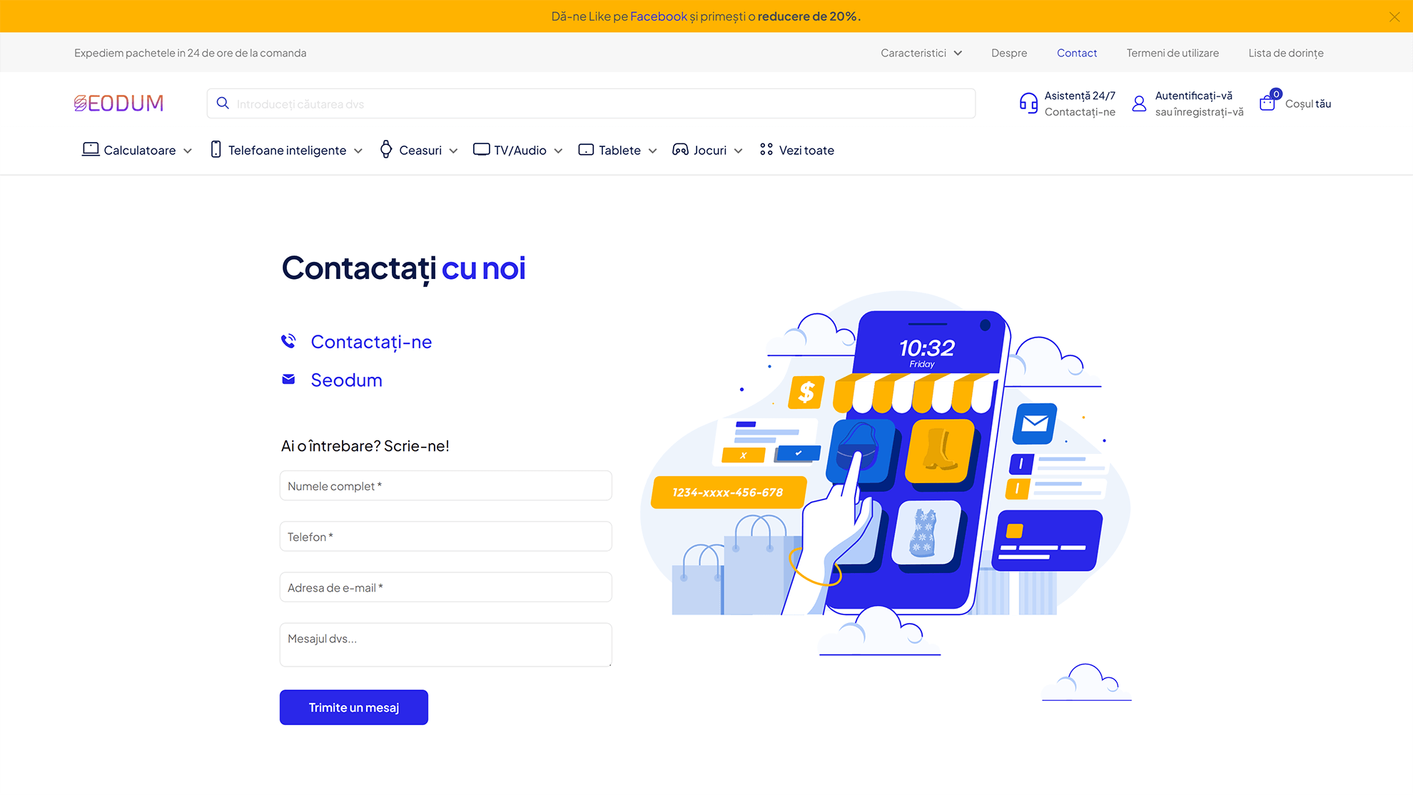 Model site web magazine de electronice 1 9 Creare site web magazine de electronice