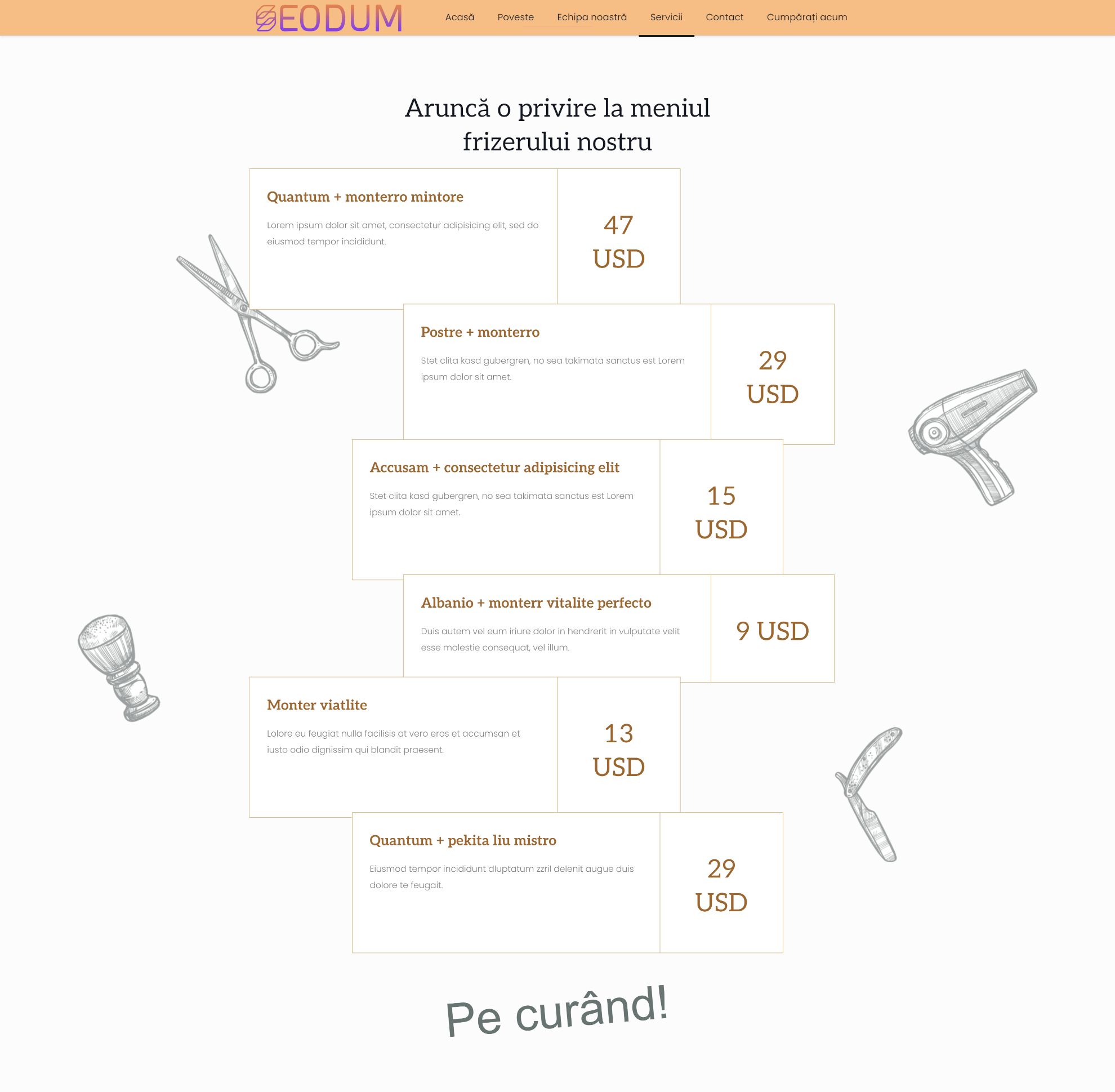 Model site web barbershop & frizerii 2 6 Seodum.ro - Model site web barbershop frizerii 2 6 min