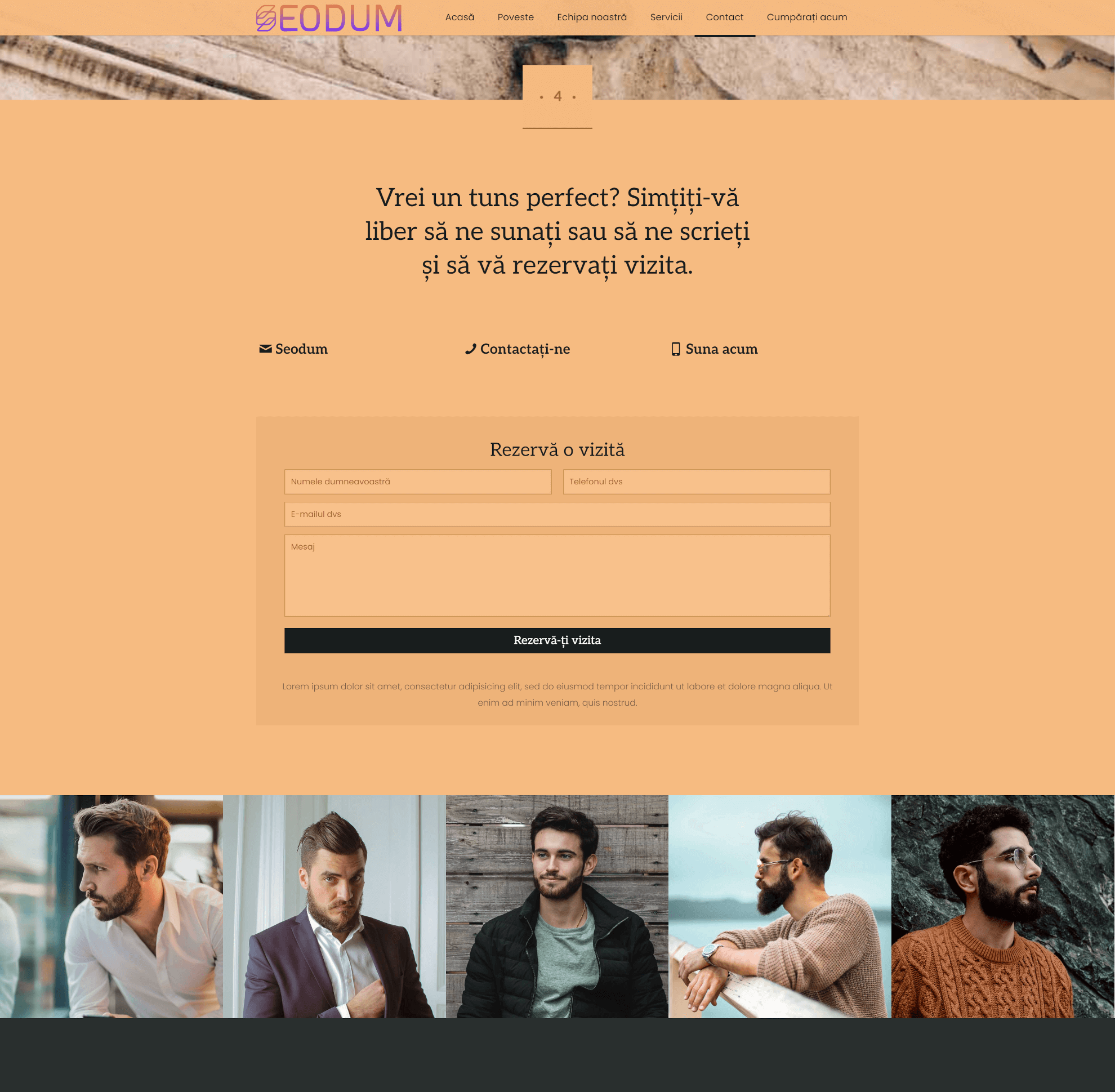 Model site web barbershop & frizerii 2 9 Seodum.ro - Model site web barbershop frizerii 2 7 min